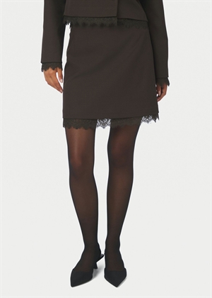 Brigitte structure lace skirt Dark Brown Neo Noir 